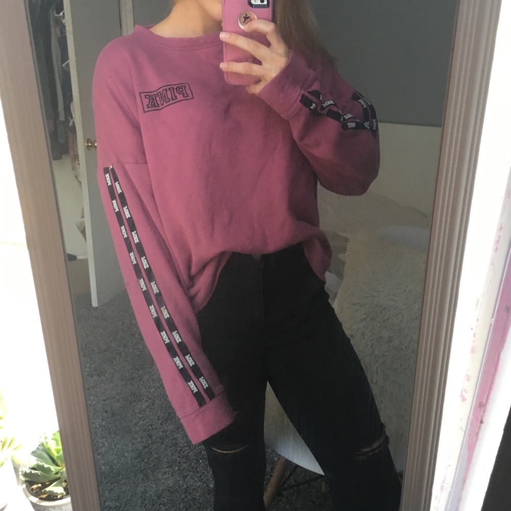 Pink Victoria secret sweatshirt